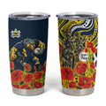 North Queensland Cowboys ANZAC Tumbler Cup Indigenous Wave Poppy Remembrance Cowboy