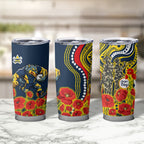 North Queensland Cowboys ANZAC Tumbler Cup Indigenous Wave Poppy Remembrance Cowboy
