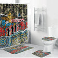 Personalized Gold Coast Titans ANZAC Bathroom Set Indigenous Camouflage Poppy Memorial Soldier Spartan
