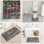 Personalized Gold Coast Titans ANZAC Bathroom Set Indigenous Camouflage Poppy Memorial Soldier Spartan
