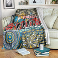 Personalized Gold Coast Titans ANZAC Blanket Indigenous Camouflage Poppy Memorial Soldier Spartan