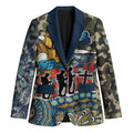 Personalized Gold Coast Titans ANZAC Blazer Indigenous Camouflage Poppy Memorial Soldier Spartan