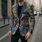 Personalized Gold Coast Titans ANZAC Blazer Indigenous Camouflage Poppy Memorial Soldier Spartan
