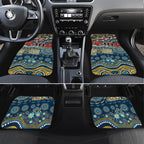 Personalized Gold Coast Titans ANZAC Car Mats Indigenous Camouflage Poppy Memorial Soldier Spartan