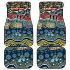 Personalized Gold Coast Titans ANZAC Car Mats Indigenous Camouflage Poppy Memorial Soldier Spartan