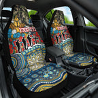 Personalized Gold Coast Titans ANZAC Car Seat Cover Indigenous Camouflage Poppy Memorial Soldier Spartan