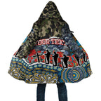 Personalized Gold Coast Titans ANZAC Cloak Indigenous Camouflage Poppy Memorial Soldier Spartan