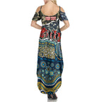 Personalized Gold Coast Titans ANZAC Family Matching Summer Maxi Dress and Hawaiian Shirt Indigenous Camouflage Poppy Memorial Soldier Spartan
