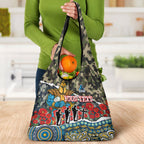 Personalized Gold Coast Titans ANZAC Grocery Bag Indigenous Camouflage Poppy Memorial Soldier Spartan