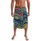 Personalized Gold Coast Titans ANZAC Lavalava Indigenous Camouflage Poppy Memorial Soldier Spartan