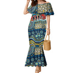 Personalized Gold Coast Titans ANZAC Mermaid Dress Indigenous Camouflage Poppy Memorial Soldier Spartan