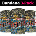 Personalized Gold Coast Titans ANZAC Neck Gaiter Indigenous Camouflage Poppy Memorial Soldier Spartan