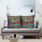 Personalized Gold Coast Titans ANZAC Pillow Cover Indigenous Camouflage Poppy Memorial Soldier Spartan