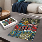 Personalized Gold Coast Titans ANZAC Puzzle Indigenous Camouflage Poppy Memorial Soldier Spartan