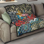 Personalized Gold Coast Titans ANZAC Quilt Indigenous Camouflage Poppy Memorial Soldier Spartan