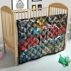 Personalized Gold Coast Titans ANZAC Quilt Indigenous Camouflage Poppy Memorial Soldier Spartan