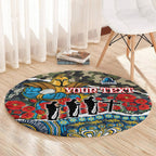 Personalized Gold Coast Titans ANZAC Round Carpet Indigenous Camouflage Poppy Memorial Soldier Spartan