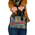 Personalized Gold Coast Titans ANZAC Shoulder Handbag Indigenous Camouflage Poppy Memorial Soldier Spartan
