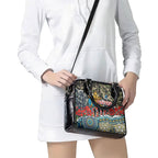 Personalized Gold Coast Titans ANZAC Shoulder Handbag Indigenous Camouflage Poppy Memorial Soldier Spartan