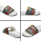 Personalized Gold Coast Titans ANZAC Slide Sandals Indigenous Camouflage Poppy Memorial Soldier Spartan