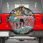 Personalized Gold Coast Titans ANZAC Spare Tire Cover Indigenous Camouflage Poppy Memorial Soldier Spartan