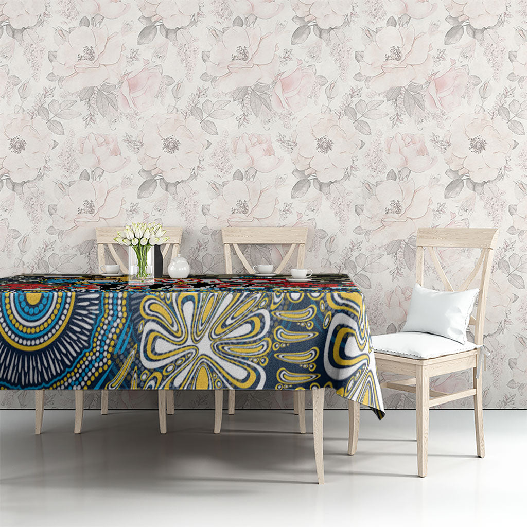 Personalized Gold Coast Titans ANZAC Tablecloth Indigenous Camouflage Poppy Memorial Soldier Spartan