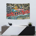 Personalized Gold Coast Titans ANZAC Tapestry Indigenous Camouflage Poppy Memorial Soldier Spartan