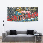 Personalized Gold Coast Titans ANZAC Tapestry Indigenous Camouflage Poppy Memorial Soldier Spartan