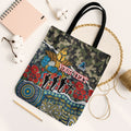 Personalized Gold Coast Titans ANZAC Tote Bag Indigenous Camouflage Poppy Memorial Soldier Spartan