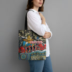 Personalized Gold Coast Titans ANZAC Tote Bag Indigenous Camouflage Poppy Memorial Soldier Spartan