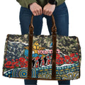Personalized Gold Coast Titans ANZAC Travel Bag Indigenous Camouflage Poppy Memorial Soldier Spartan