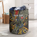 Personalized Penrith Panthers ANZAC Laundry Basket Aboriginal Indigenous Poppy Panther Warrior
