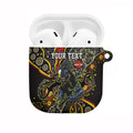 Personalized Penrith Panthers ANZAC AirPods Case Aboriginal Indigenous Poppy Panther Warrior