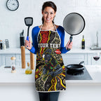 Personalized Penrith Panthers ANZAC Apron Aboriginal Indigenous Poppy Panther Warrior