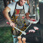 Personalized Penrith Panthers ANZAC Apron Aboriginal Indigenous Poppy Panther Warrior