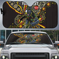 Personalized Penrith Panthers ANZAC Auto Sun Shade Aboriginal Indigenous Poppy Panther Warrior