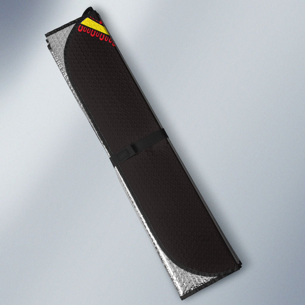 Personalized Penrith Panthers ANZAC Auto Sun Shade Aboriginal Indigenous Poppy Panther Warrior