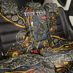 Personalized Penrith Panthers ANZAC Back Car Seat Cover Aboriginal Indigenous Poppy Panther Warrior
