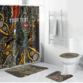 Personalized Penrith Panthers ANZAC Bathroom Set Aboriginal Indigenous Poppy Panther Warrior