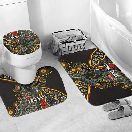 Personalized Penrith Panthers ANZAC Bathroom Set Aboriginal Indigenous Poppy Panther Warrior