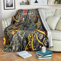 Personalized Penrith Panthers ANZAC Blanket Aboriginal Indigenous Poppy Panther Warrior