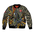 Personalized Penrith Panthers ANZAC Bomber Jacket Aboriginal Indigenous Poppy Panther Warrior