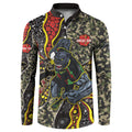 Personalized Penrith Panthers ANZAC Button Sweatshirt Aboriginal Indigenous Poppy Panther Warrior