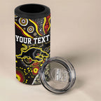Personalized Penrith Panthers ANZAC 4 in 1 Can Cooler Tumbler Aboriginal Indigenous Poppy Panther Warrior