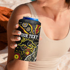 Personalized Penrith Panthers ANZAC 4 in 1 Can Cooler Tumbler Aboriginal Indigenous Poppy Panther Warrior