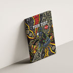 Personalized Penrith Panthers ANZAC Canvas Wall Art Aboriginal Indigenous Poppy Panther Warrior
