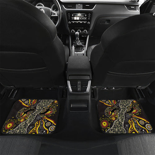 Personalized Penrith Panthers ANZAC Car Mats Aboriginal Indigenous Poppy Panther Warrior
