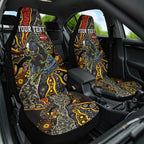 Personalized Penrith Panthers ANZAC Car Seat Cover Aboriginal Indigenous Poppy Panther Warrior