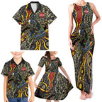 Personalized Penrith Panthers ANZAC Family Matching Tank Maxi Dress and Hawaiian Shirt Aboriginal Indigenous Poppy Panther Warrior