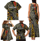 Personalized Penrith Panthers ANZAC Family Matching Tank Maxi Dress and Hawaiian Shirt Aboriginal Indigenous Poppy Panther Warrior